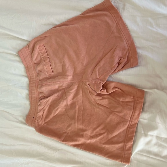 Nike Just do It Shorts Sweats Peach Men’s Size Small Embroidered Drawstring - Picture 4 of 6